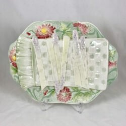 Keller & Guerin St Clément Luneville Trompe L'Oeil Asparagus Server